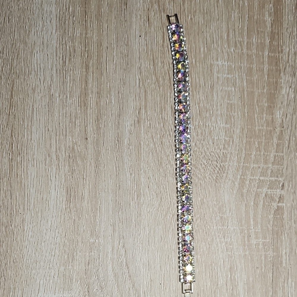Sparkling Multi-Color Crystal Tennis Bracelet - Women Jewelry